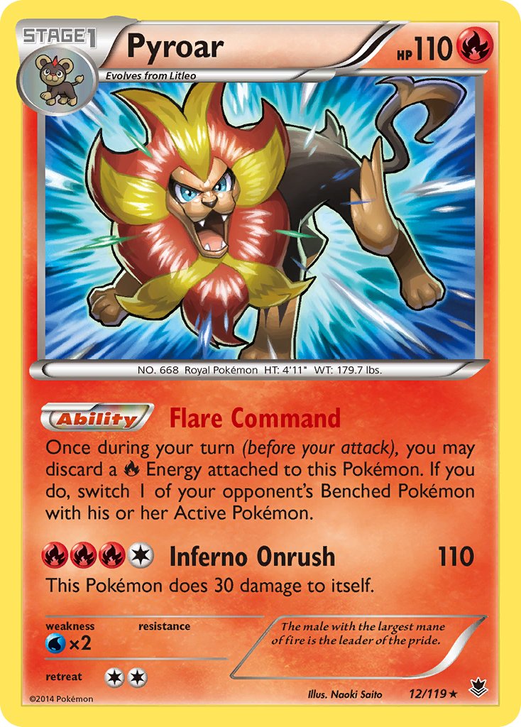 Pyroar (12/119) (XY: Phantom Forces) [Theme Deck Exclusive]