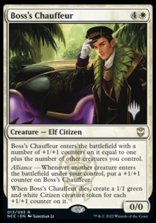 Boss's Chauffeur (Promo Pack) [Streets of New Capenna Commander Promo Pack]