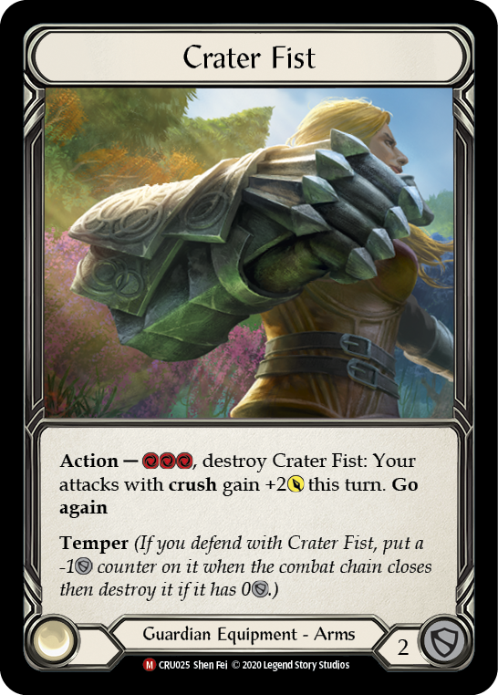 Crater Fist [CRU025] (Crucible of War) 1st Edition Cold Foil