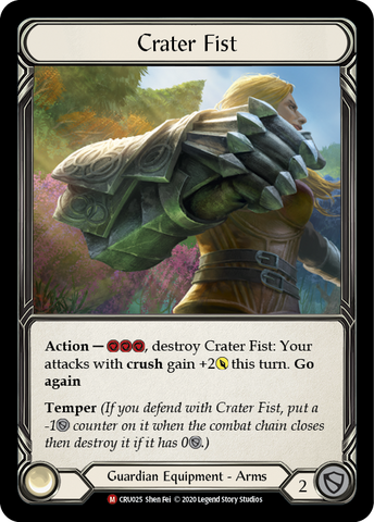 Crater Fist [CRU025] (Crucible of War) 1st Edition Cold Foil