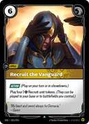 front of card Recruit the Vanguard [Origins: Proving Grounds]