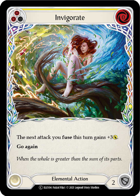 Invigorate (Yellow) [U-ELE104] (Tales of Aria Unlimited) Unlimited Rainbow Foil
