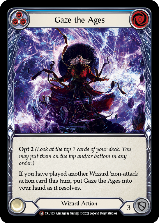 Gaze the Ages [U-CRU163] (Crucible of War Unlimited) Unlimited Rainbow Foil