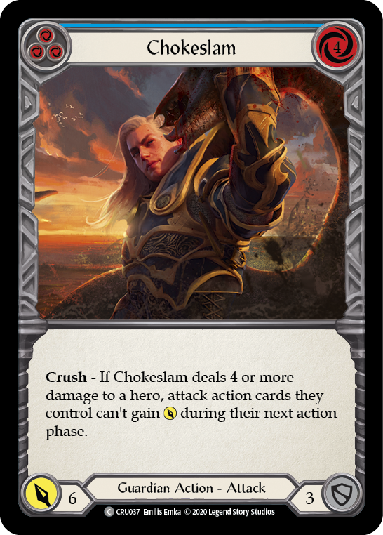Chokeslam (Blue) [CRU037] (Crucible of War) 1st Edition Normal