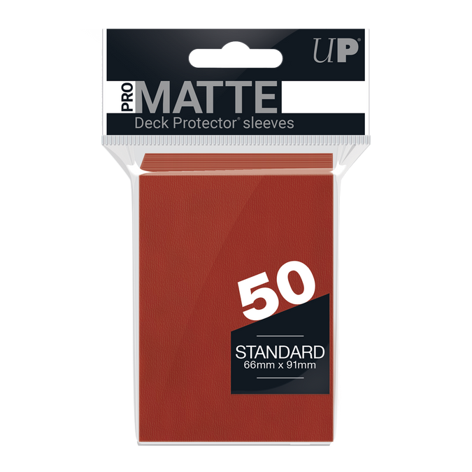 Ultra PRO: Standard 50ct Sleeves - PRO-Matte (Red)