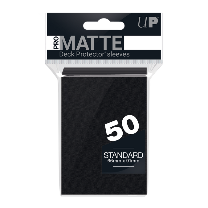 Ultra PRO: Standard 50ct Sleeves - PRO-Matte (Black)