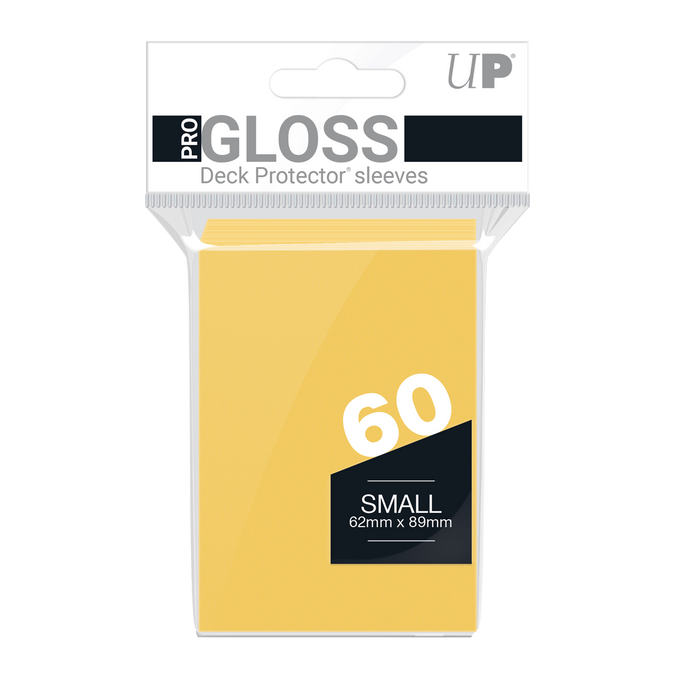 Ultra PRO: Small 60ct Sleeves - PRO-Gloss (Yellow)