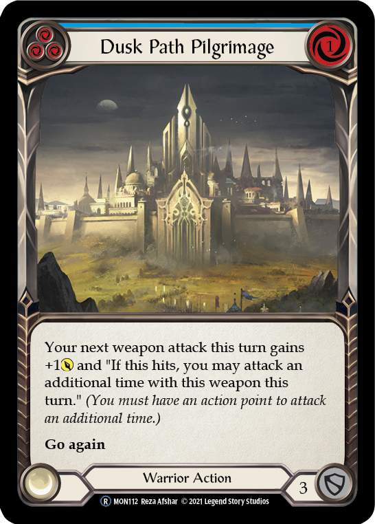 Dusk Path Pilgrimage (Blue) [U-MON112-RF] (Monarch Unlimited) Unlimited Rainbow Foil