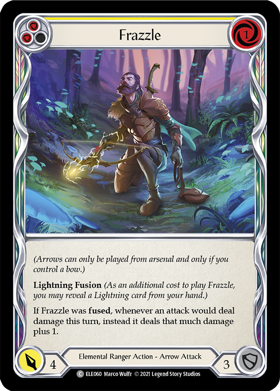 Frazzle (Yellow) [ELE060] (Tales of Aria) 1st Edition Rainbow Foil
