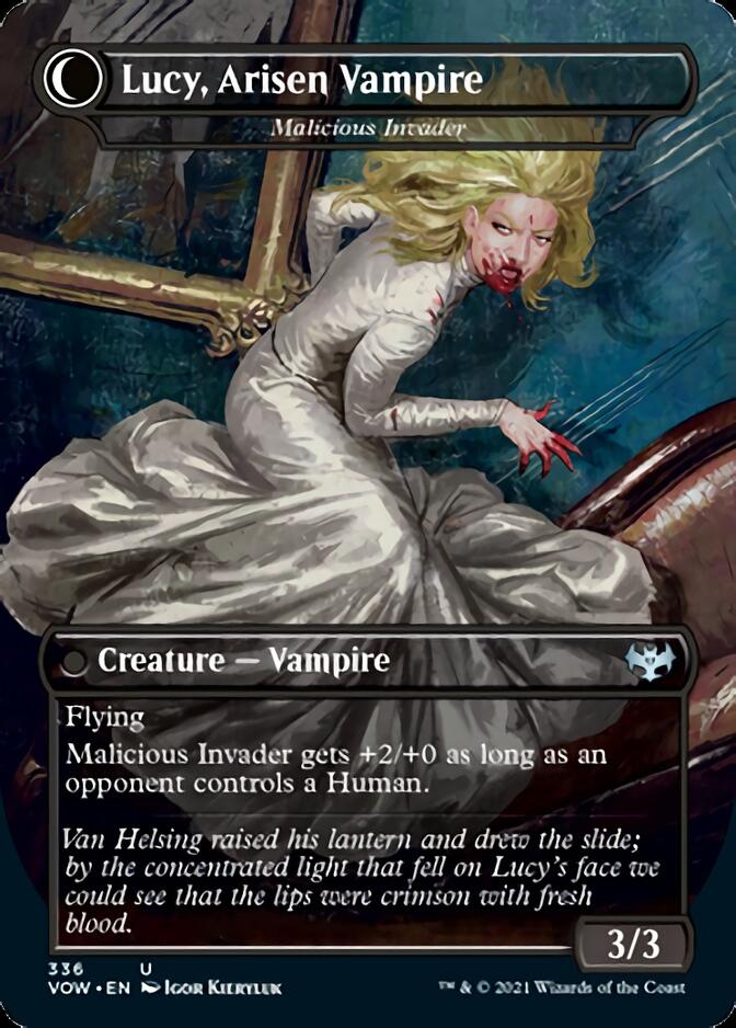 Lucy Westenra // Lucy, Arisen Vampire - Innocent Traveler // Malicious Invader [Innistrad: Crimson Vow]