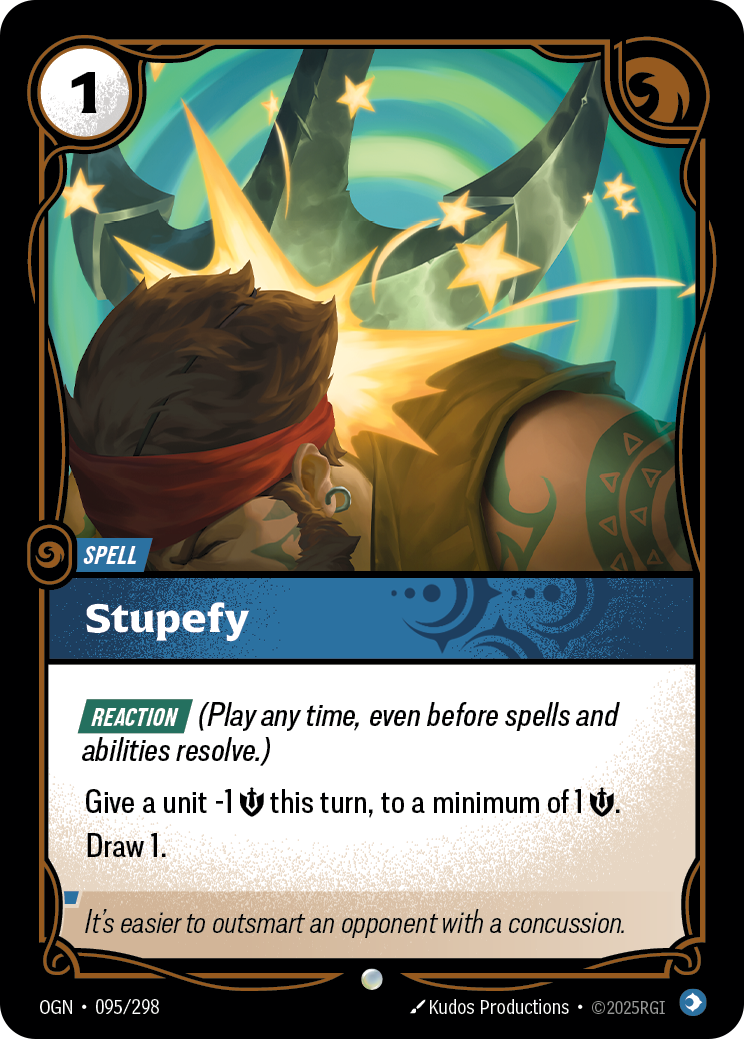 front of card Stupefy [Origins]