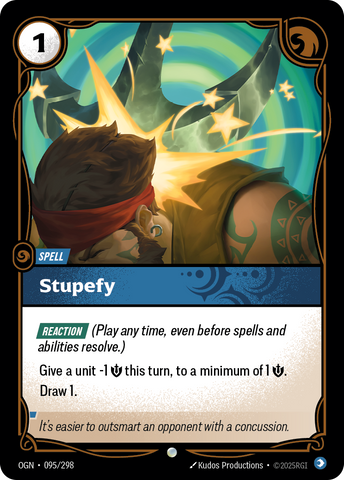 front of card Stupefy [Origins] #095