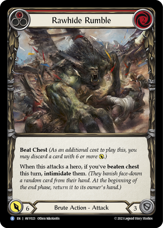 Rawhide Rumble (Red) [HVY023] (Heavy Hitters) Rainbow Foil