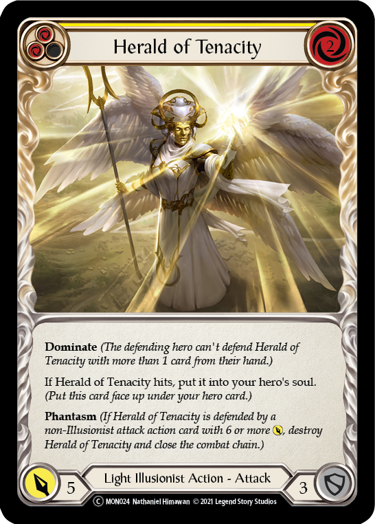 Herald of Tenacity (Yellow) [U-MON024] (Monarch Unlimited) Unlimited Normal