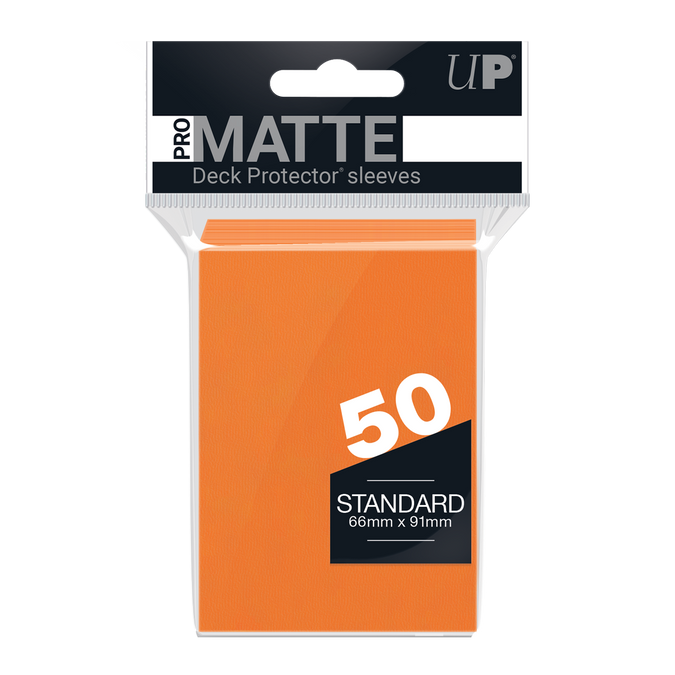 Ultra PRO: Standard 50ct Sleeves - PRO-Matte (Orange)