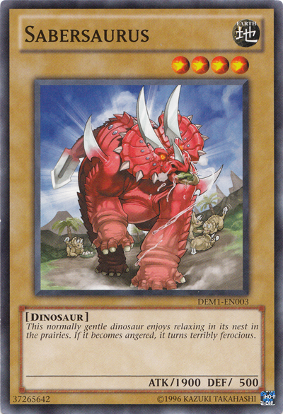 Sabersaurus [DEM1-EN003] (Promo) Common