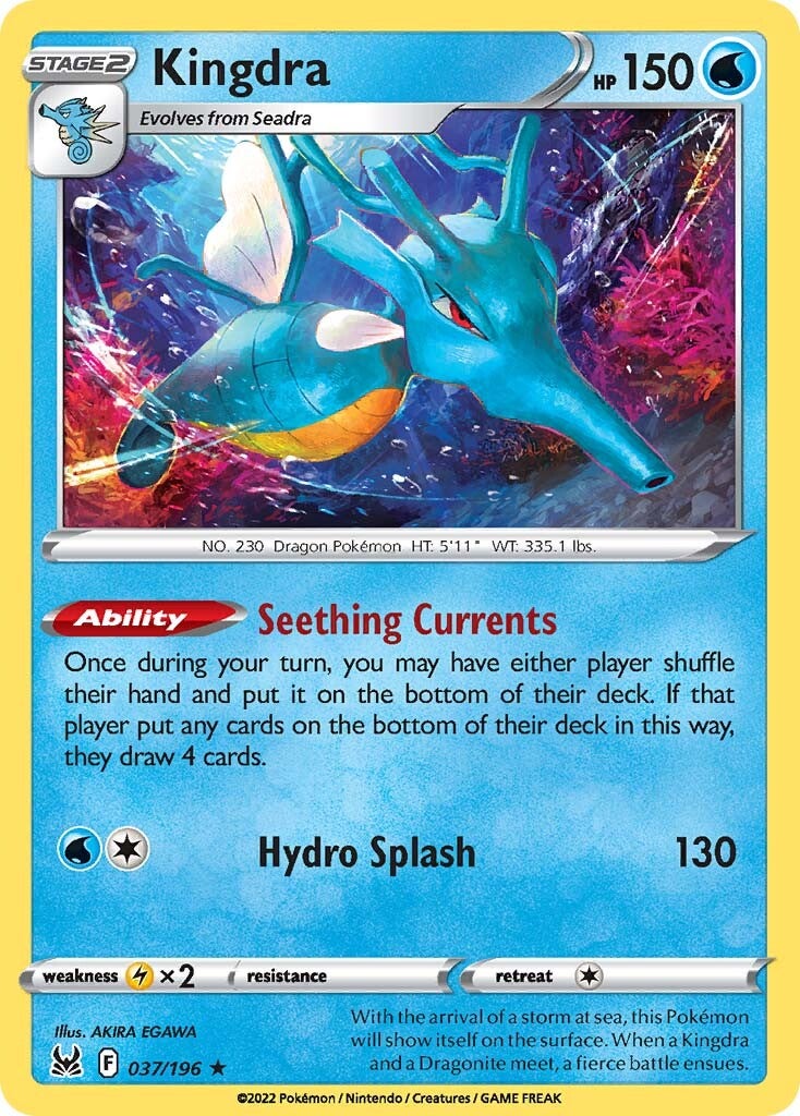 Kingdra (037/196) (Sword & Shield: Lost Origin) [Theme Deck Exclusive]