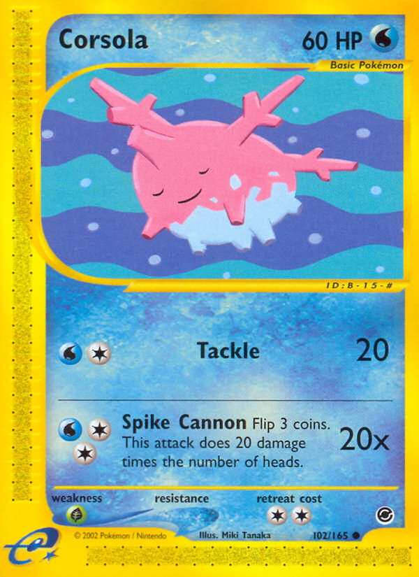 Corsola (102/165) [Expedition: E-Card Base Set]