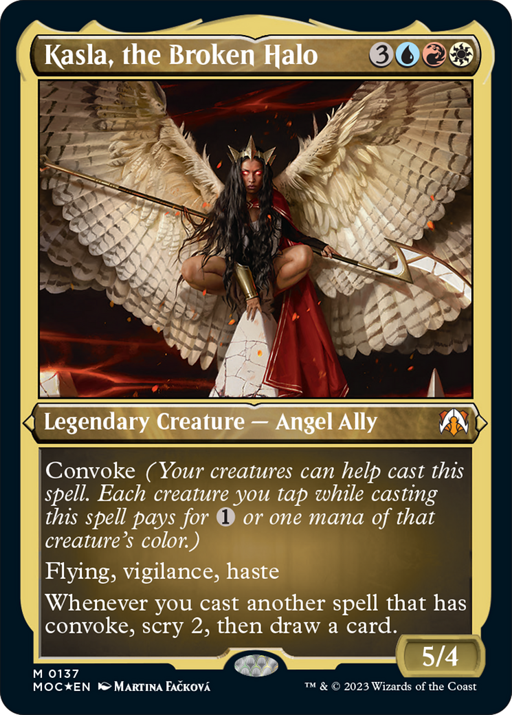 (Thick Stock Display Commander) Kasla, the Broken Halo [March of the Machine Commander]