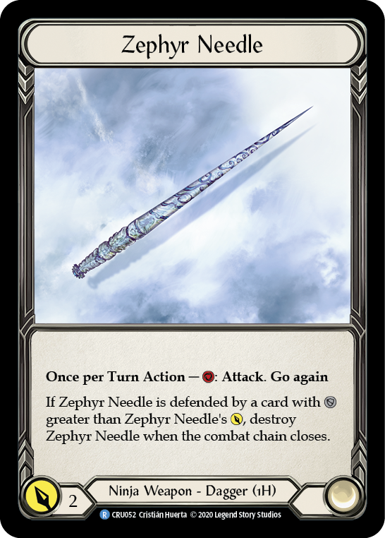 Zephyr Needle [CRU052] (Crucible of War) 1st Edition Normal