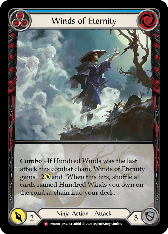 Winds of Eternity [EVR040] (Everfest) 1st Edition Extended Art Rainbow Foil