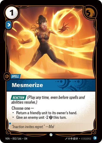 front of card Mesmerize [Vendetta] 052/166
