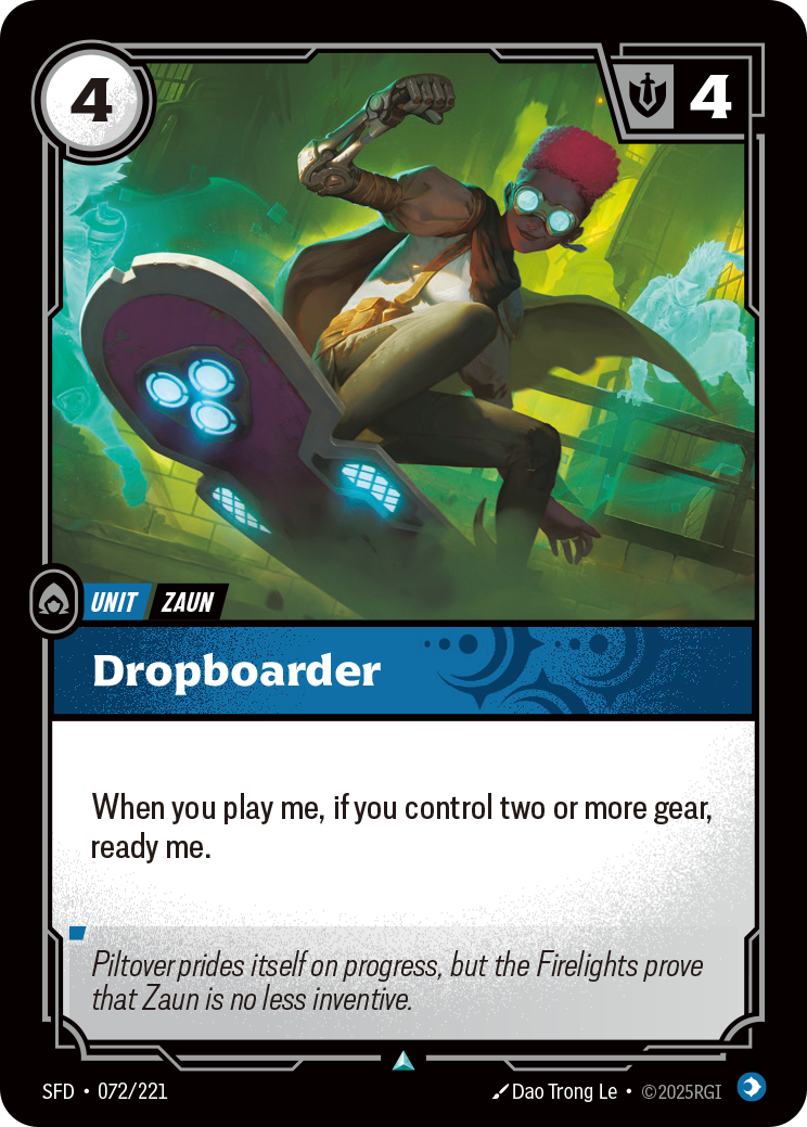 front of card Dropboarder [Spiritforged] 072/221