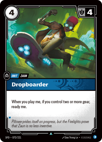 front of card Dropboarder [Spiritforged] 072/221