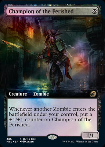 Champion of the Perished (Buy-A-Box) [Innistrad: Midnight Hunt Promos]
