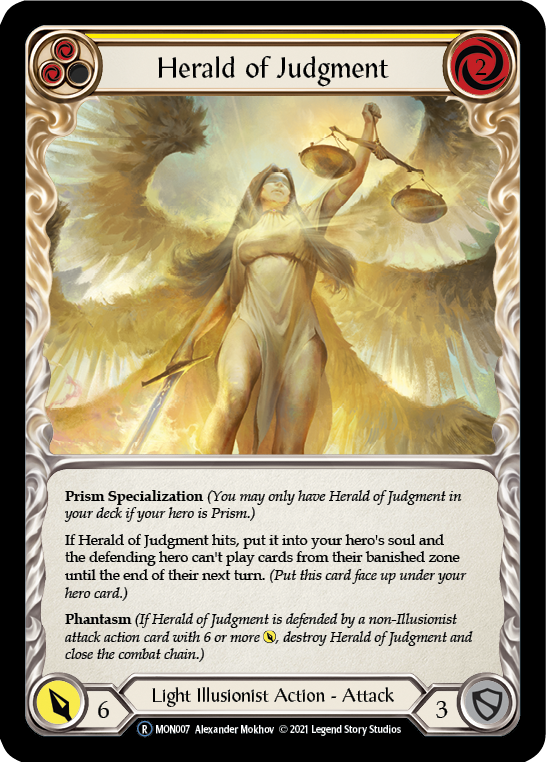 Herald of Judgment [U-MON007-RF] (Monarch Unlimited) Unlimited Rainbow Foil