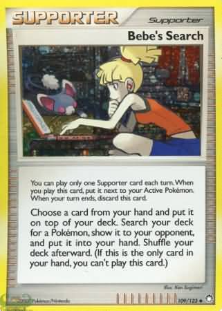 Bebes Search (109/123) (Cosmos Holofoil) (Diamond & Pearl: Mysterious Treasures) [Theme Deck Exclusive]