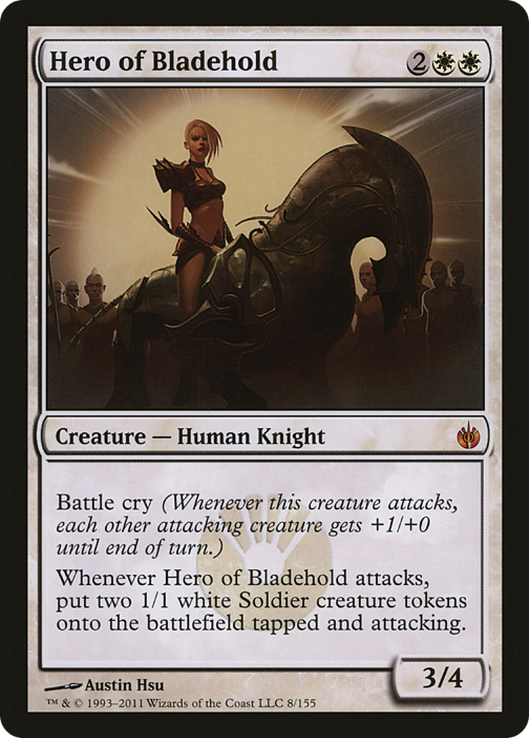 (Oversized) Hero of Bladehold (Mirrodin Besieged) [Oversize Cards]