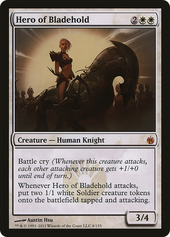 (Oversized) Hero of Bladehold (Mirrodin Besieged) [Oversize Cards]
