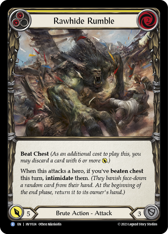 Rawhide Rumble (Yellow) [HVY024] (Heavy Hitters) Rainbow Foil