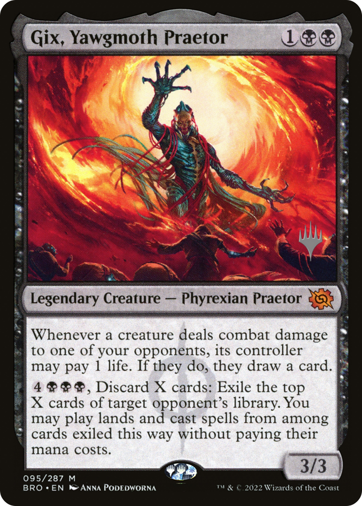 Gix, Yawgmoth Praetor (Promo Pack) [The Brothers' War Promo Pack]