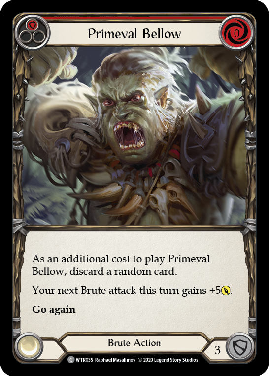 Primeval Bellow (Red) [U-WTR035] (Welcome to Rathe Unlimited) Unlimited Rainbow Foil