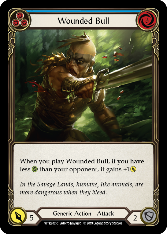 Wounded Bull (Blue) [WTR202-C] (Welcome to Rathe) Alpha Print Normal