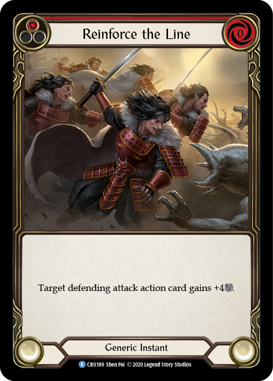 Reinforce the Line (Red) [CRU189] (Crucible of War) 1st Edition Normal