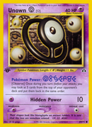 Unown (O) (69/75) [Neo Discovery 1st Edition]