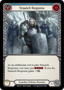 Staunch Response (Blue) [BVO020-R] (Bravo Hero Deck) 1st Edition Normal