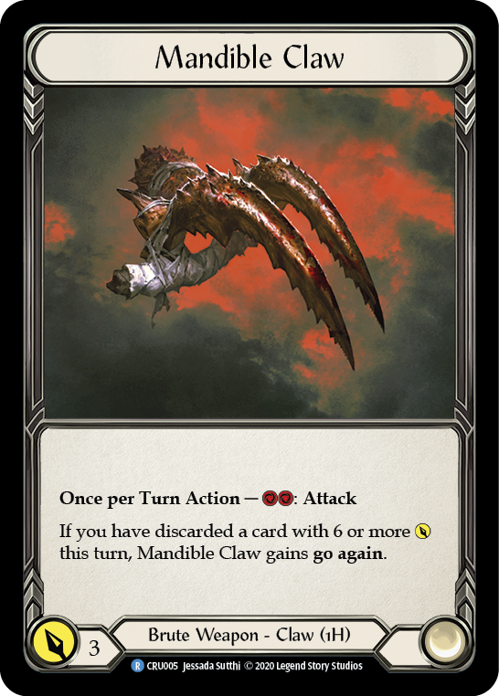 Mandible Claw [CRU005] (Crucible of War) 1st Edition Cold Foil