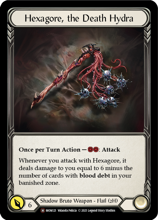 Hexagore, the Death Hydra [U-MON121-RF] (Monarch Unlimited) Unlimited Rainbow Foil