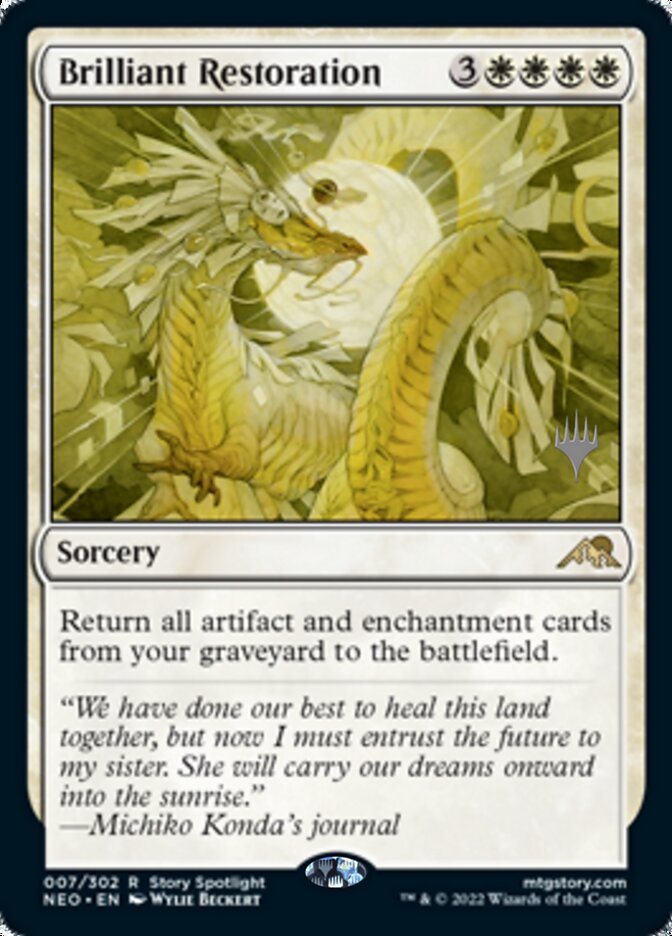 Brilliant Restoration (Promo Pack) [Kamigawa: Neon Dynasty Promo Pack]