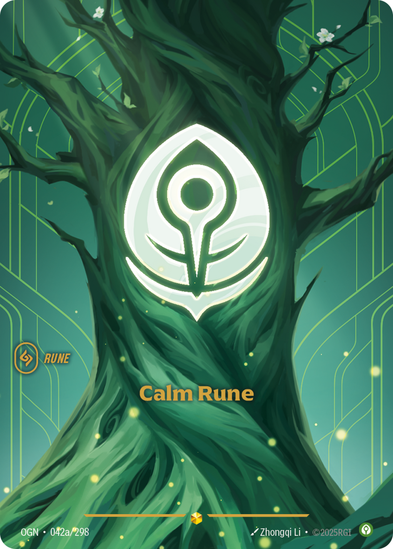 front of card Calm Rune (Showcase) [Origins]