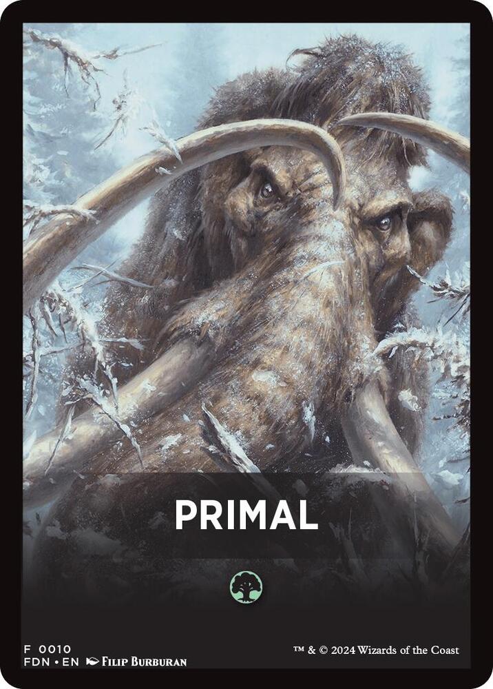 Primal Theme Card (Main Set 10) [Foundations Tokens]