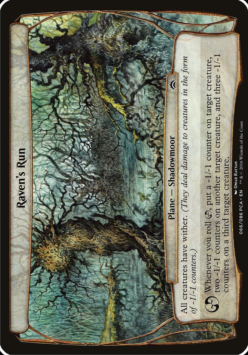 (Oversized Plane) Raven's Run [Planechase Anthology Planes]