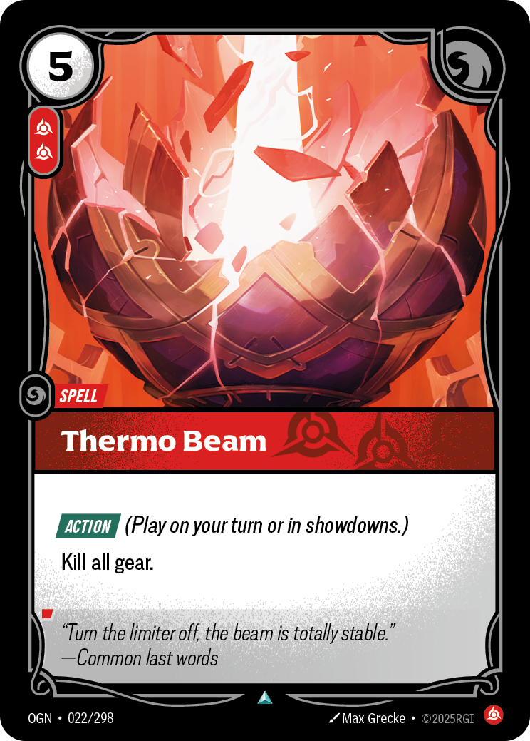 front of card Thermo Beam [Origins]