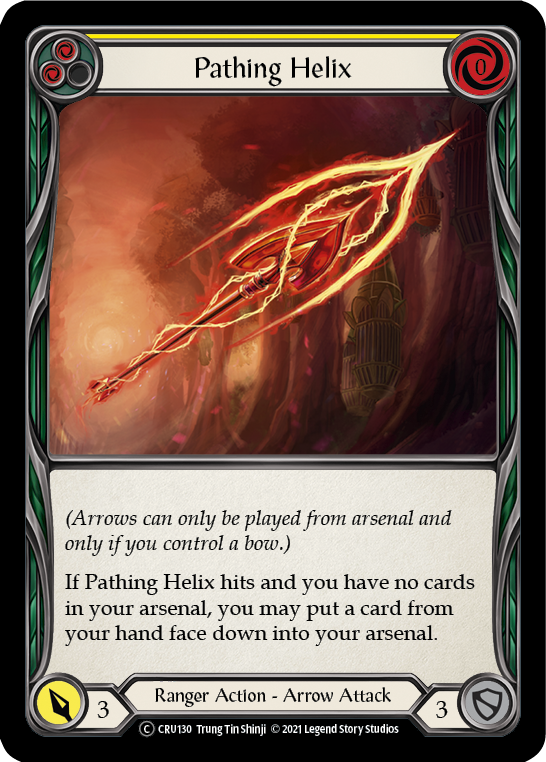 Pathing Helix (Yellow) [U-CRU130] (Crucible of War Unlimited) Unlimited Normal