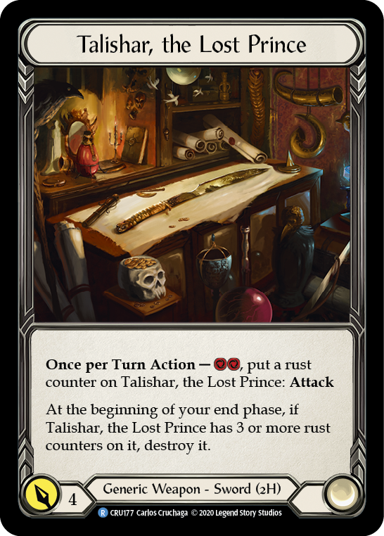 Talishar, the Lost Prince [CRU177] (Crucible of War) 1st Edition Normal