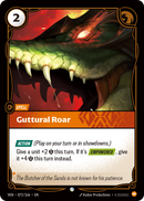 front of card Guttural Roar [Vendetta] 072/166